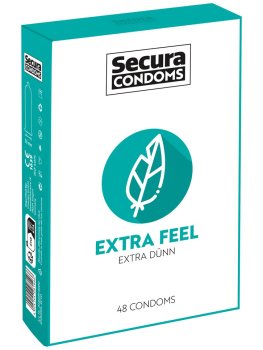 Extra tenké kondomy Secura Extra Feel, 48 ks – Ztenčené kondomy