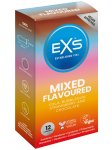 Mix ochucených kondomů EXS Mixed Flavoured, 12 ks