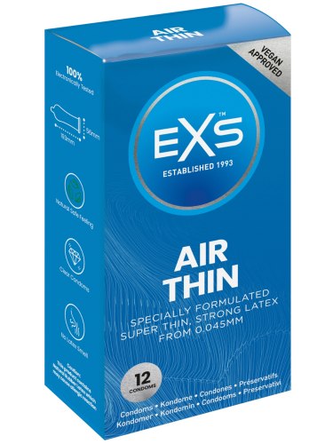 Extra tenké kondomy EXS Air Thin, 12 ks