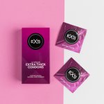 Zesílené kondomy EXS Extra Thick, 12 ks