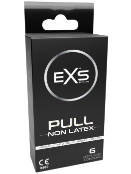 Extra tenké kondomy bez latexu EXS Pull Non Latex, 6 ks – Kondomy bez latexu