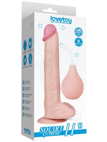 Stříkací realistické dildo s přísavkou Squirt Extreme 11"