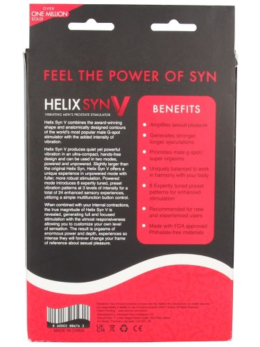 Hands-free vibrátor na prostatu Helix Syn V