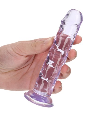 Realistické dildo s přísavkou RealRock 6", fialové