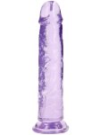 Realistické dildo s přísavkou RealRock 9", fialové