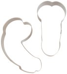 Vykrajovátka ve tvaru penisů Erotic Bakery, 2 ks