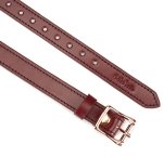 Kožená maska na oči Wine Red