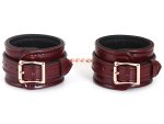 Kožená pouta na nohy Wine Red