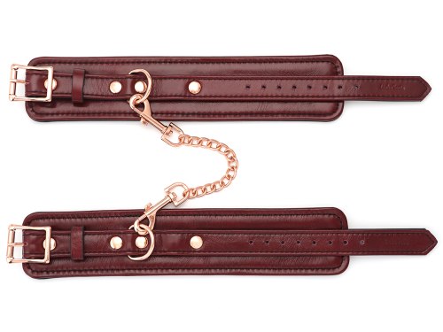 Kožená pouta na nohy Wine Red