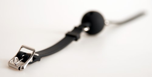 Uzamykatelný silikonový roubík s kuličkou Bad Kitty