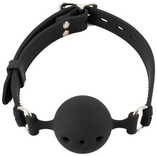 Uzamykatelný silikonový roubík s kuličkou Bad Kitty