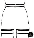 Řemínkový podvazkový pás s ozdobnými podvazky Le Désir Amour, plus size