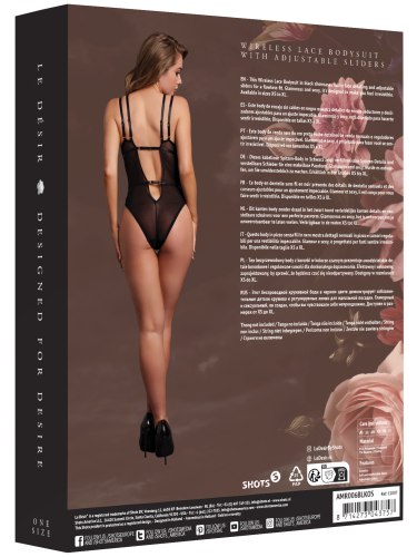 Síťované body s krajkou Le Désir Amour, one size