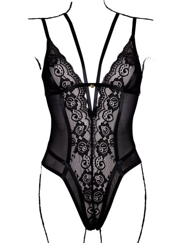 Síťované body s krajkou Le Désir Amour, one size