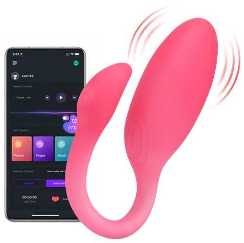 Vibrační vajíčko Flamingo Max Pink