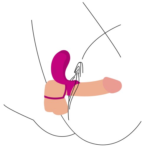 Vibrační kroužek se stimulátorem klitorisu Couples Stimulator Ring