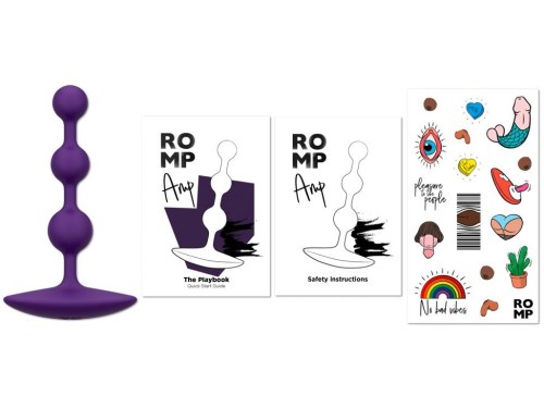 Silikonové anální kuličky ROMP Amp
