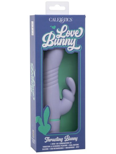 Přirážecí vibrátor s králíčkem Thrusting Bunny