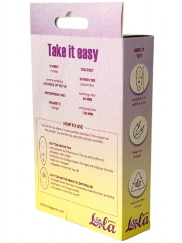 Vibrátor do kalhotek Take It Easy Joy