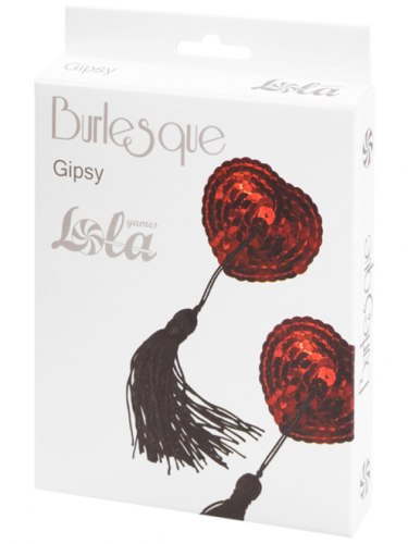 Samolepky na bradavky Burlesque Gipsy Red