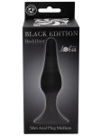 Anální kolík s přísavkou Black Edition Back Door Medium Black