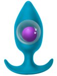 Anální kolík s vnitřní kuličkou Spice It Up! Insatiable Aquamarine