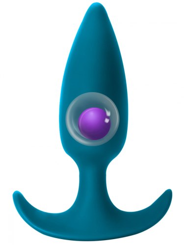 Anální kolík s vnitřní kuličkou Spice It Up! Delight Aquamarine