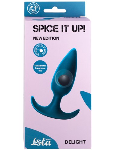 Anální kolík s vnitřní kuličkou Spice It Up! Delight Aquamarine