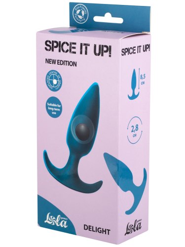 Anální kolík s vnitřní kuličkou Spice It Up! Delight Aquamarine