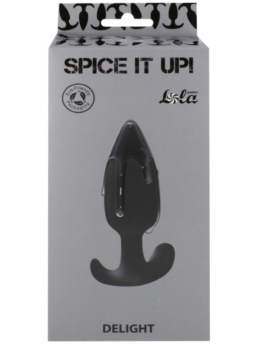 Anální kolík s vnitřní kuličkou Spice It Up! Delight Black