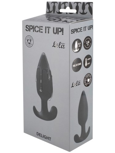 Anální kolík s vnitřní kuličkou Spice It Up! Delight Black