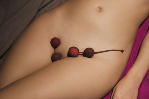 Vyměnitelné vaginální kuličky Love Story Valkyrie Wine Red