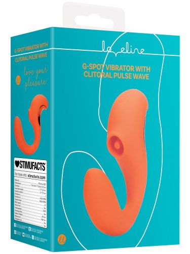 Vibrátor na bod G s pulzační stimulací klitorisu Loveline