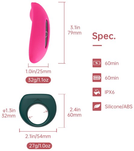 Sada erotických pomůcek Magic Candy & Dante II