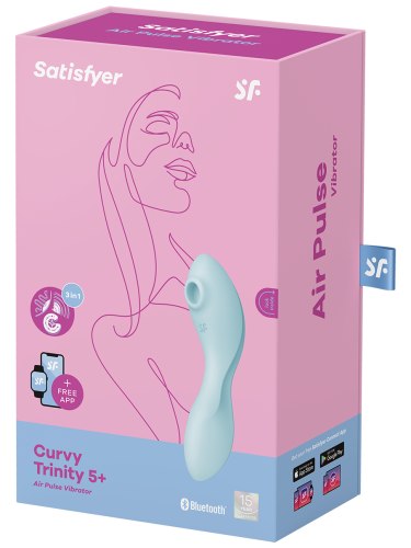 Stimulátor klitorisu/vibrátor Satisfyer Curvy Trinity 5+