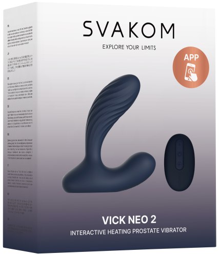 Interaktivní hřejivý vibrátor na prostatu a hráz Svakom Vick Neo 2