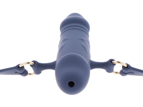 Uzamykatelný silikonový roubík s dildem Taboom