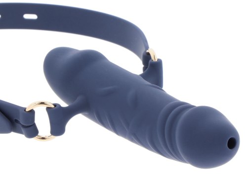 Uzamykatelný silikonový roubík s dildem Taboom