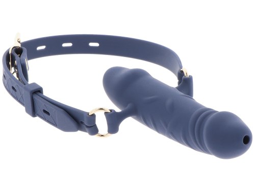 Uzamykatelný silikonový roubík s dildem Taboom