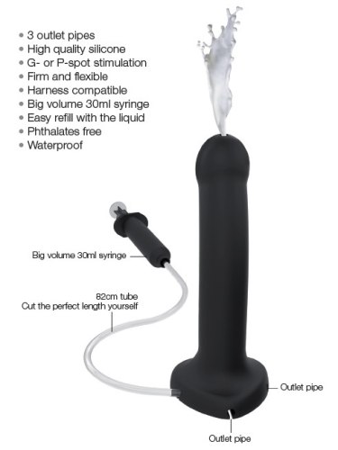 Stříkací dildo Strap-On-Me (L)