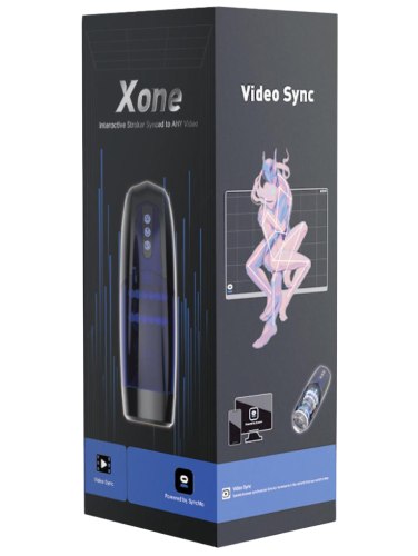 Interaktivní přirážecí a vibrační masturbátor Xone
