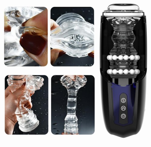 Interaktivní přirážecí a vibrační masturbátor Xone