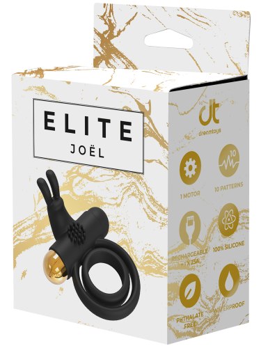 Vibrační dvojitý erekční kroužek Elite Joel