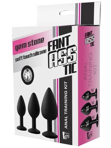 Sada análních kolíků se šperkem Fantasstic, 3 ks