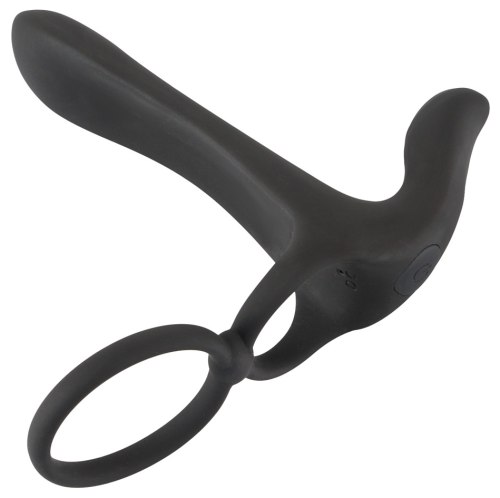 Párový vibrátor s kroužky na penis Black Velvets