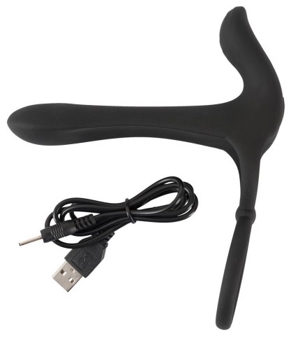 Párový vibrátor s kroužky na penis Black Velvets