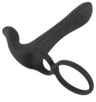 Párový vibrátor s kroužky na penis Black Velvets