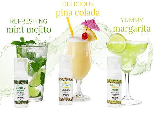 Sada hřejivých intimních masážních olejů Exsens Let's Celebrate!, 3x 30 ml