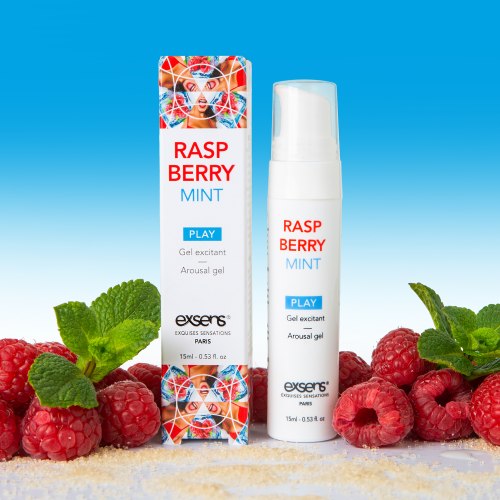 Stimulační gel na klitoris Exsens Raspberry Mint, 15 ml