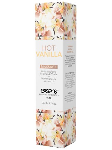 Hřejivý intimní masážní olej Exsens Hot Vanilla, 50 ml